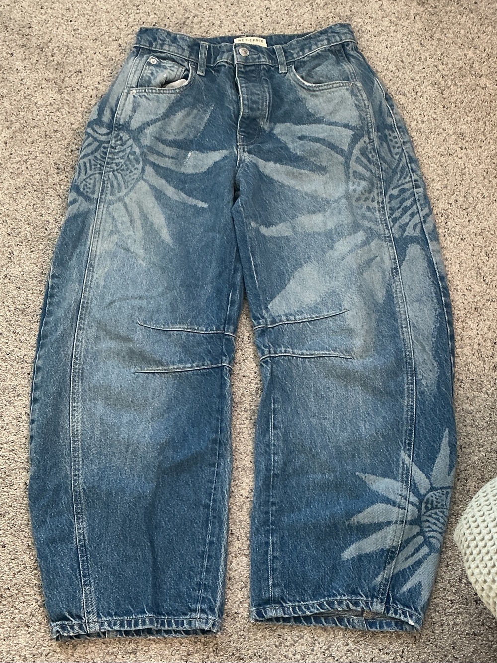 We the Free by Free People Printed Good Luck Barrels ~ Sun Dazed - Picture 4 of 12
